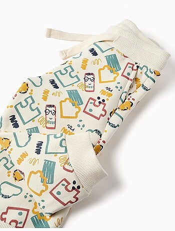 Pantaloni jogger in pile spazzolato