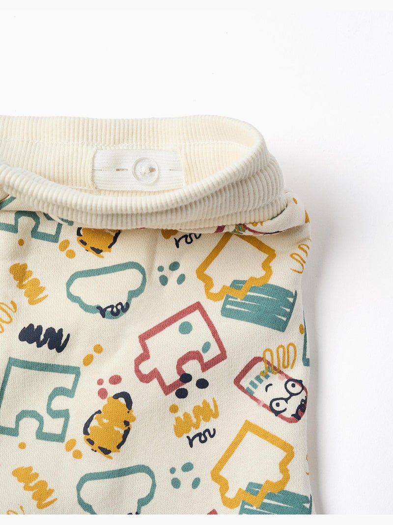 Pantaloni jogger in pile spazzolato Bianco - Kiabi