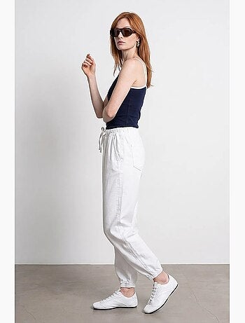 Pantaloni jogger in popeline di cotone dilvin
