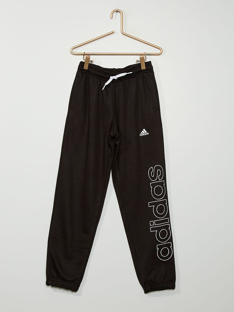 Pantaloni joggers 'adidas' in tessuto felpato NERO - Kiabi