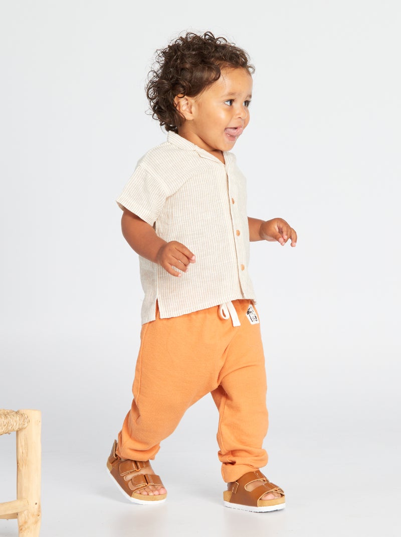 Pantaloni joggers arancio ruggine - Kiabi