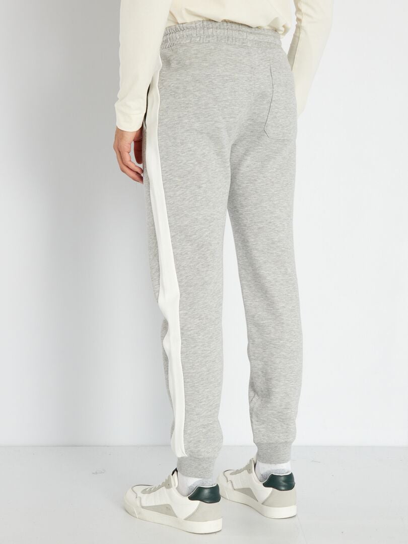 Pantaloni joggers bicolore GRIGIO - Kiabi
