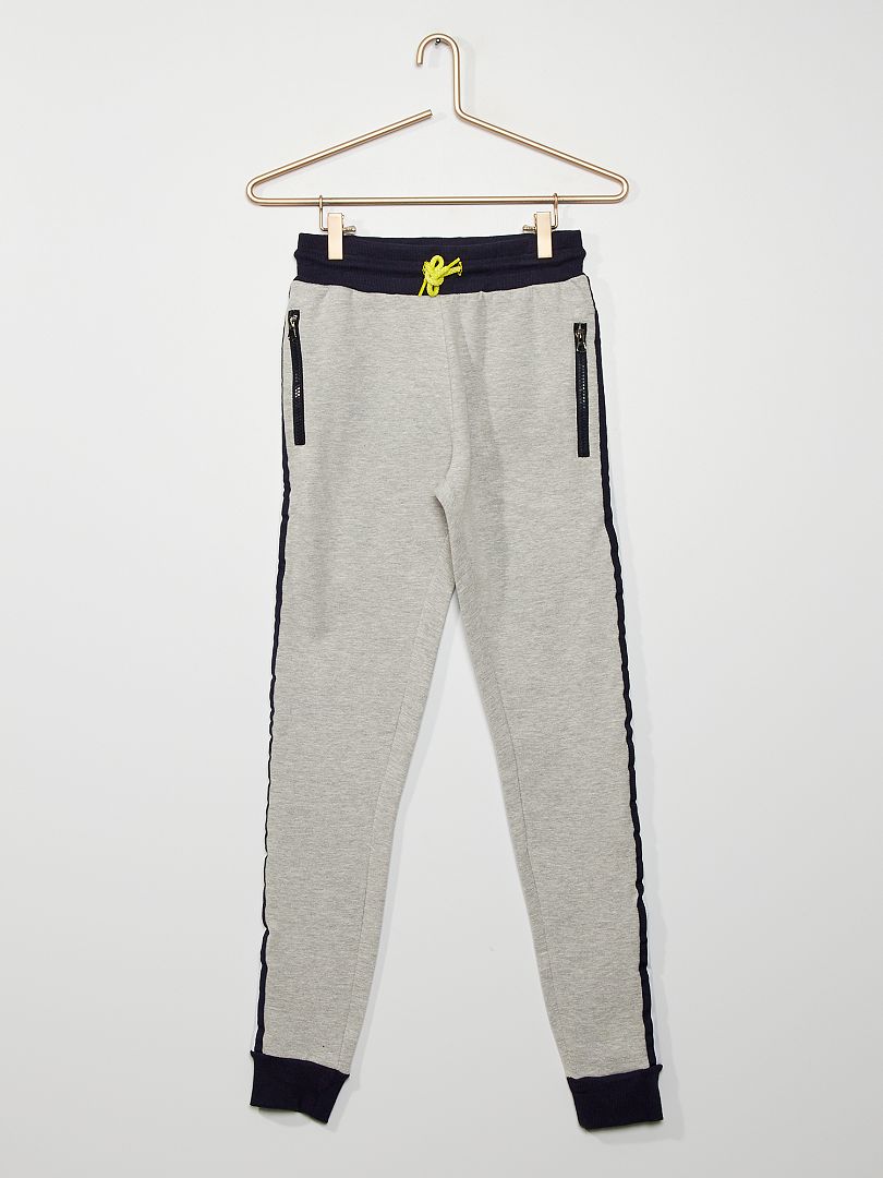 Pantaloni joggers bicolori grigio - Kiabi
