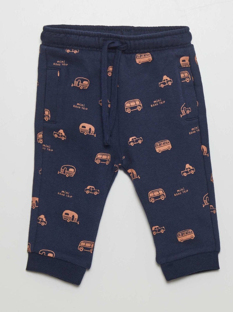 Pantaloni joggers con motivo BLU - Kiabi