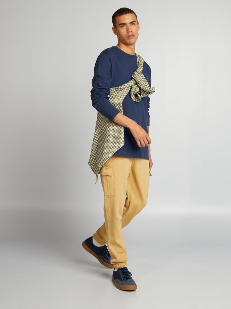 Pantaloni joggers con tasche BEIGE - Kiabi
