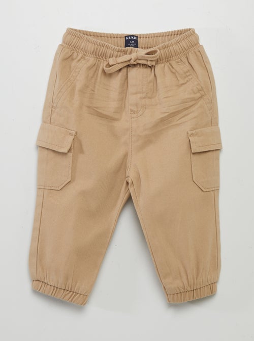 Pantaloni joggers con tasche con patta - Kiabi