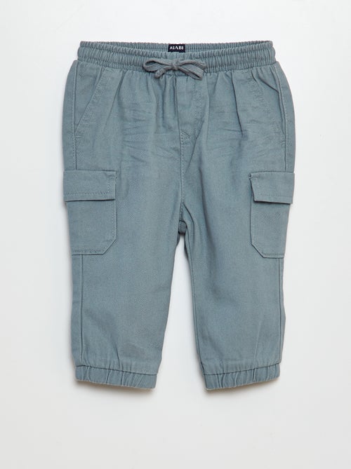 Pantaloni joggers con tasche con patta - Kiabi