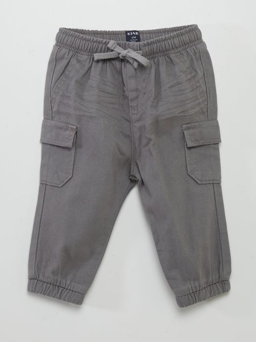 Pantaloni joggers con tasche con patta - Kiabi