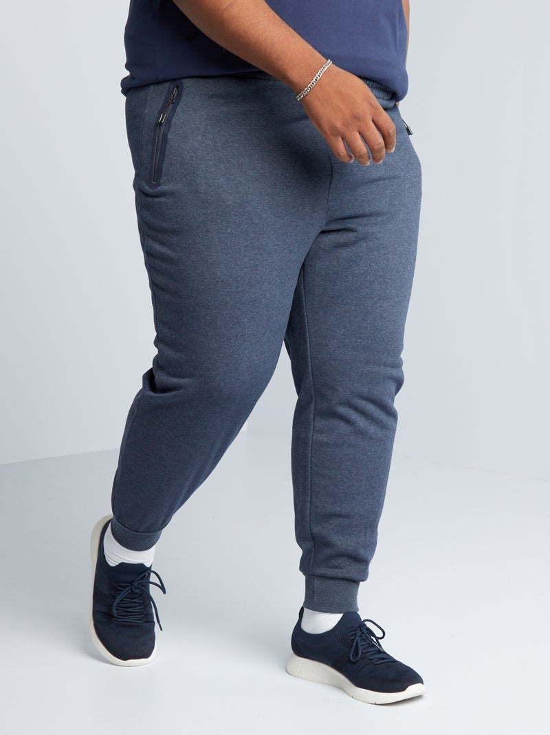 Pantaloni joggers con vita elasticizzata grigio blu - Kiabi