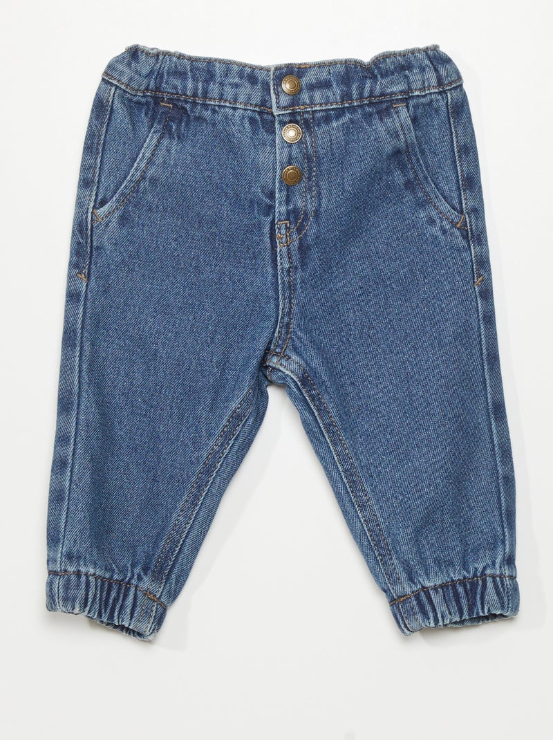 Pantaloni joggers in denim BLU - Kiabi