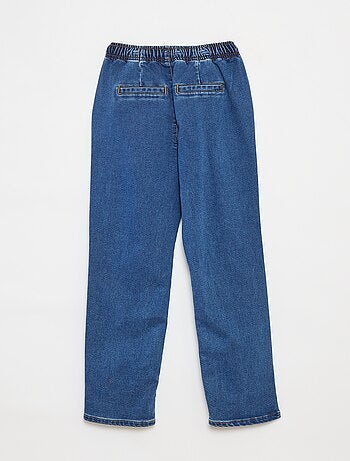 Pantaloni joggers in denim con vita elasticizzata