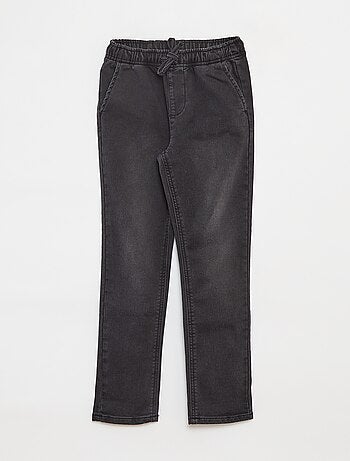 Pantaloni joggers in denim con vita elasticizzata