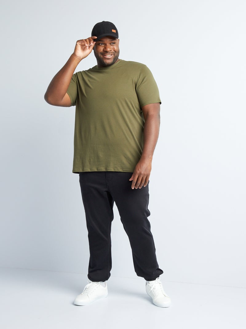 Pantaloni joggers in denim NERO - Kiabi