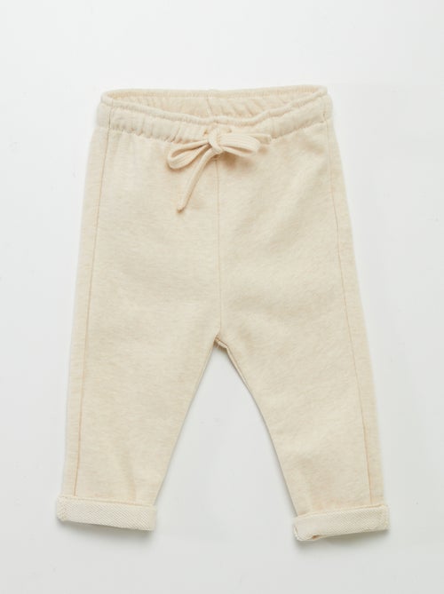 Pantaloni joggers in french terry - Kiabi