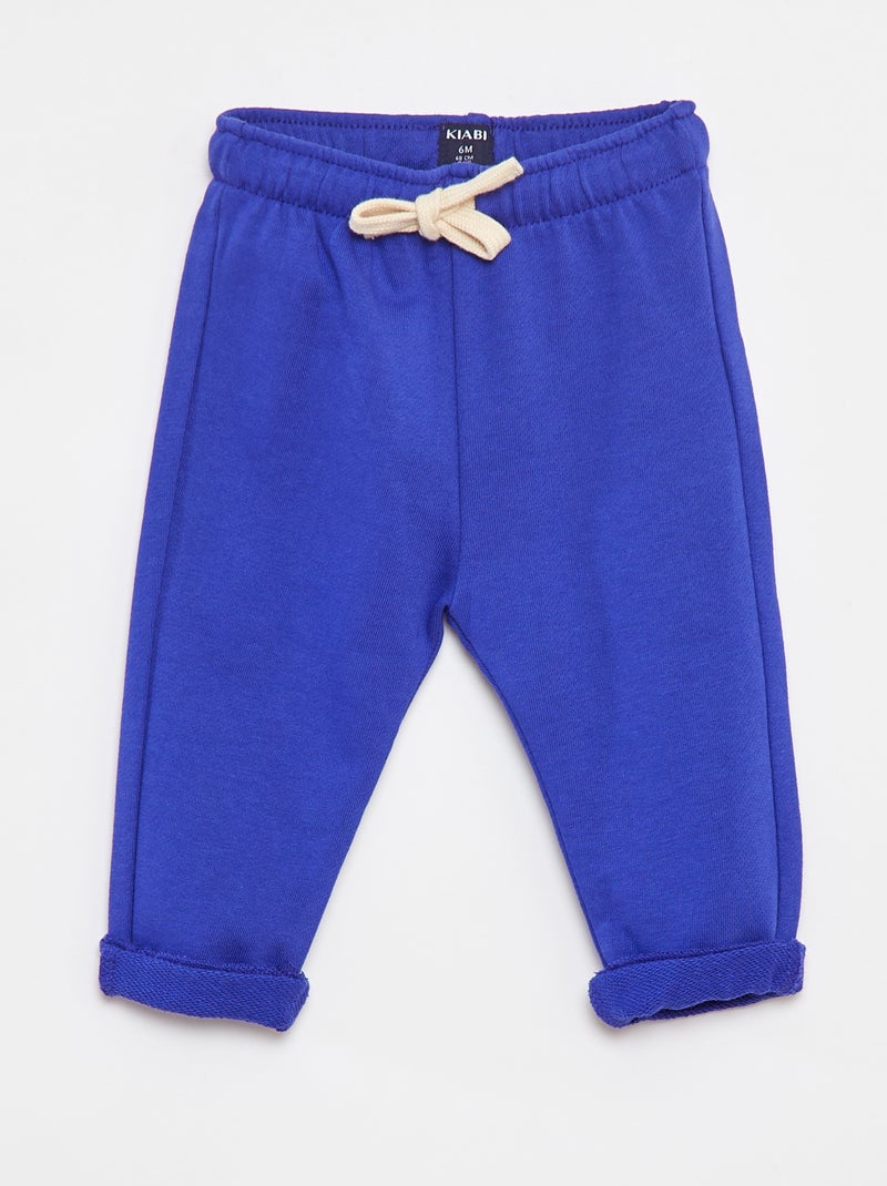 Pantaloni joggers in french terry Blu - Kiabi