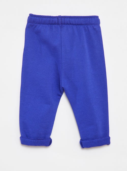 Pantaloni joggers in french terry - Kiabi
