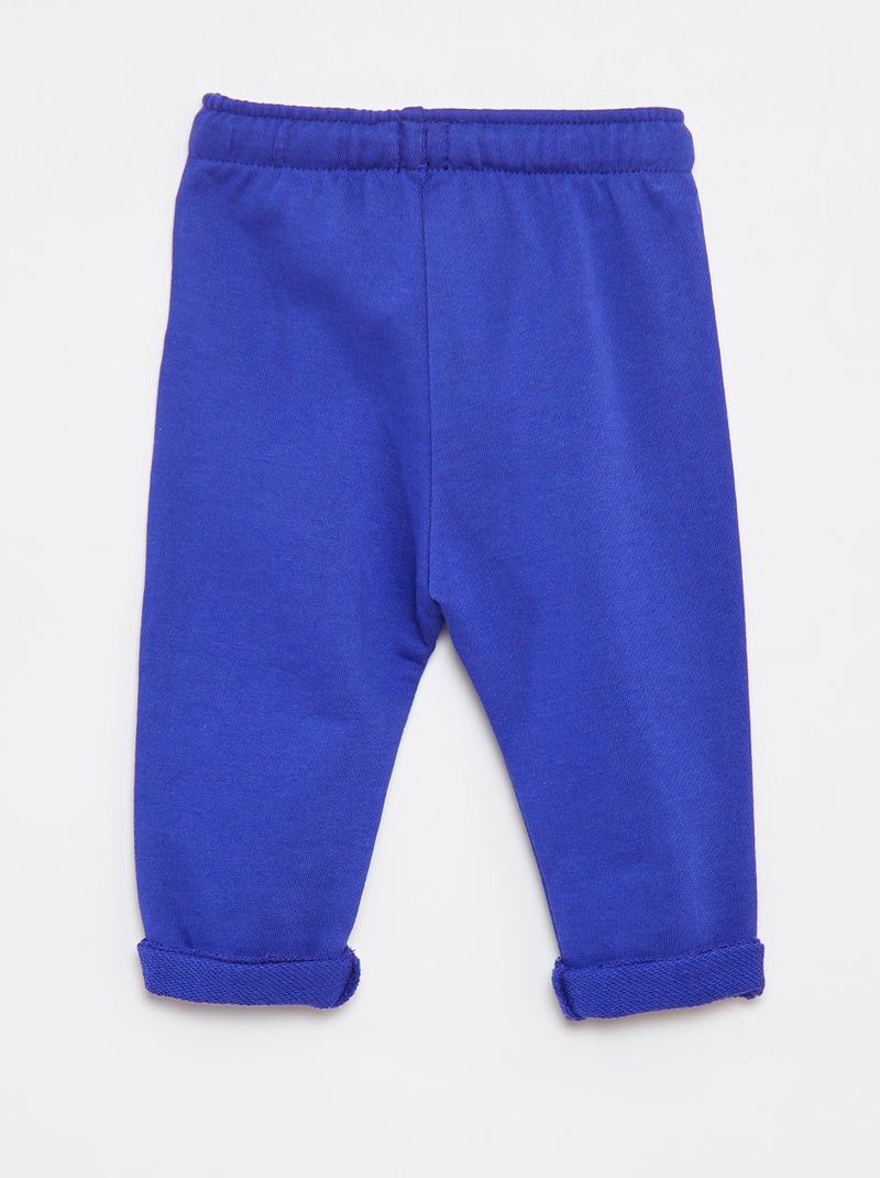 Pantaloni joggers in french terry Blu - Kiabi