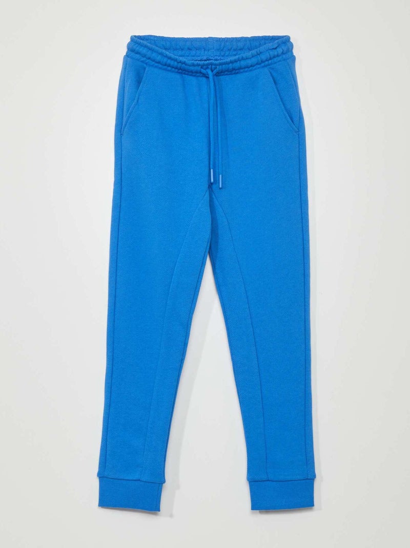 Pantaloni joggers in french terry con cuciture BLU - Kiabi