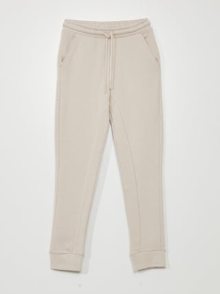 Pantaloni joggers in french terry con cuciture