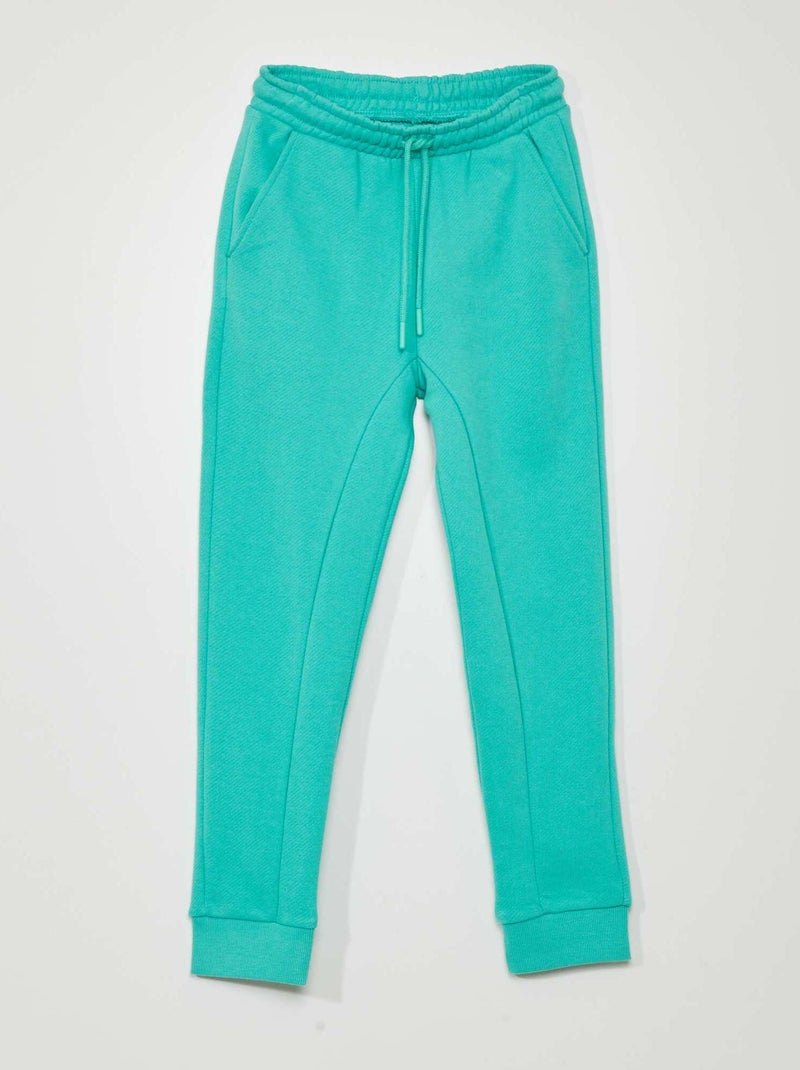 Pantaloni joggers in french terry con cuciture VERDE - Kiabi
