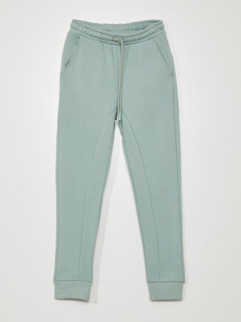 Pantaloni joggers in french terry con cuciture VERDE - Kiabi