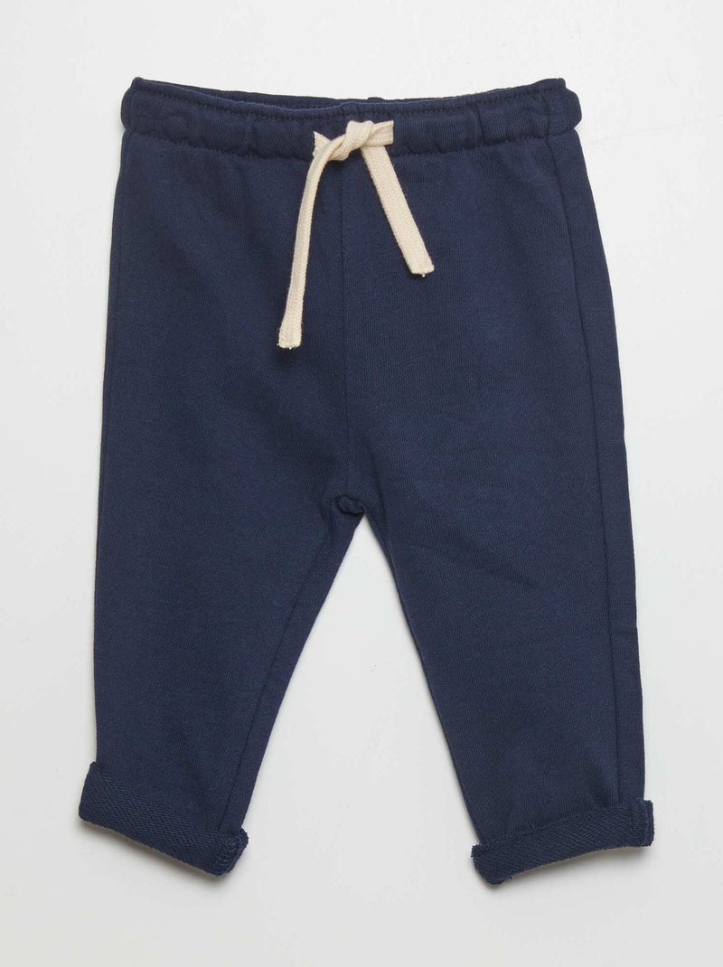 Pantaloni joggers in french terry NERO - Kiabi