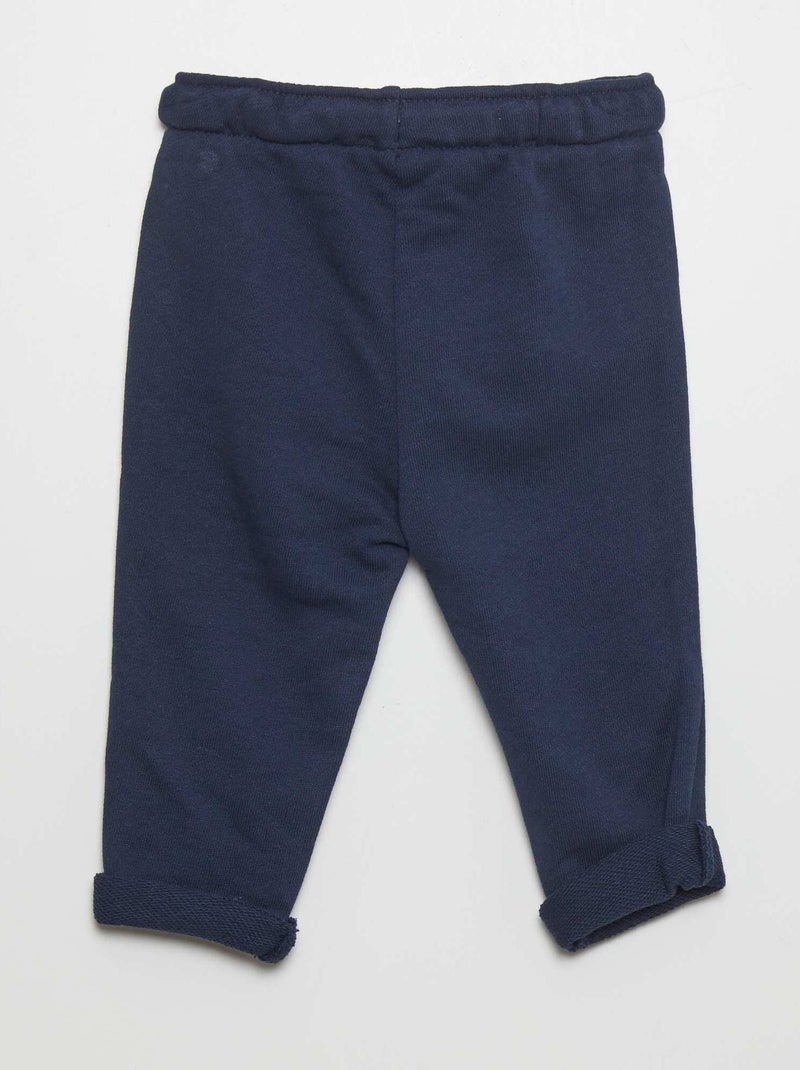 Pantaloni joggers in french terry NERO - Kiabi