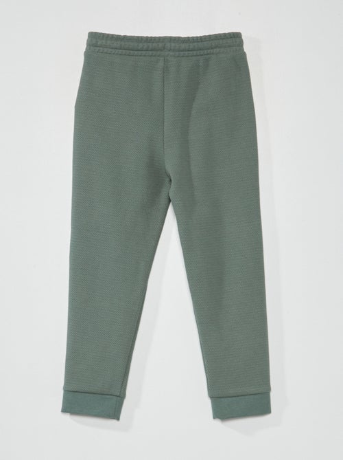 Pantaloni joggers in piqué di cotone - Taglio più confortevole - Kiabi