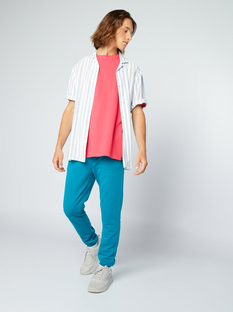 Pantaloni joggers in tessuto felpato BLU - Kiabi