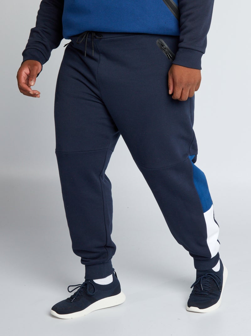 Pantaloni joggers in tessuto felpato BLU - Kiabi