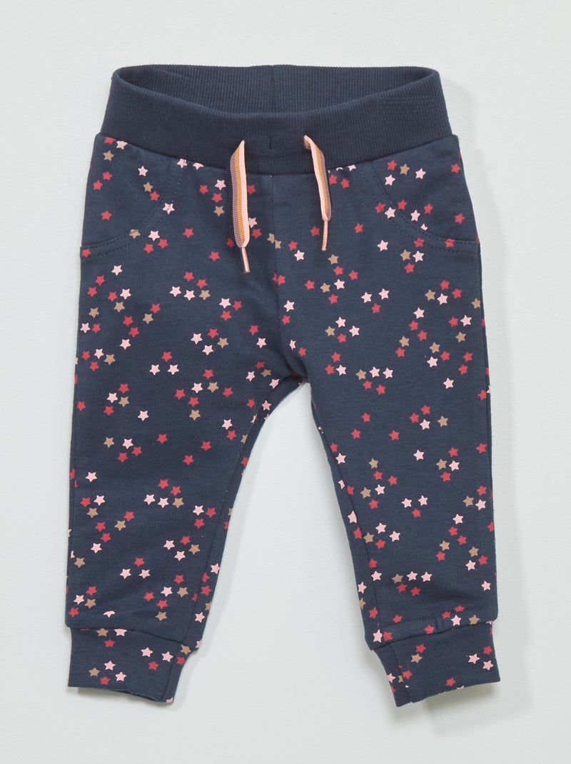Pantaloni joggers in tessuto felpato BLU - Kiabi