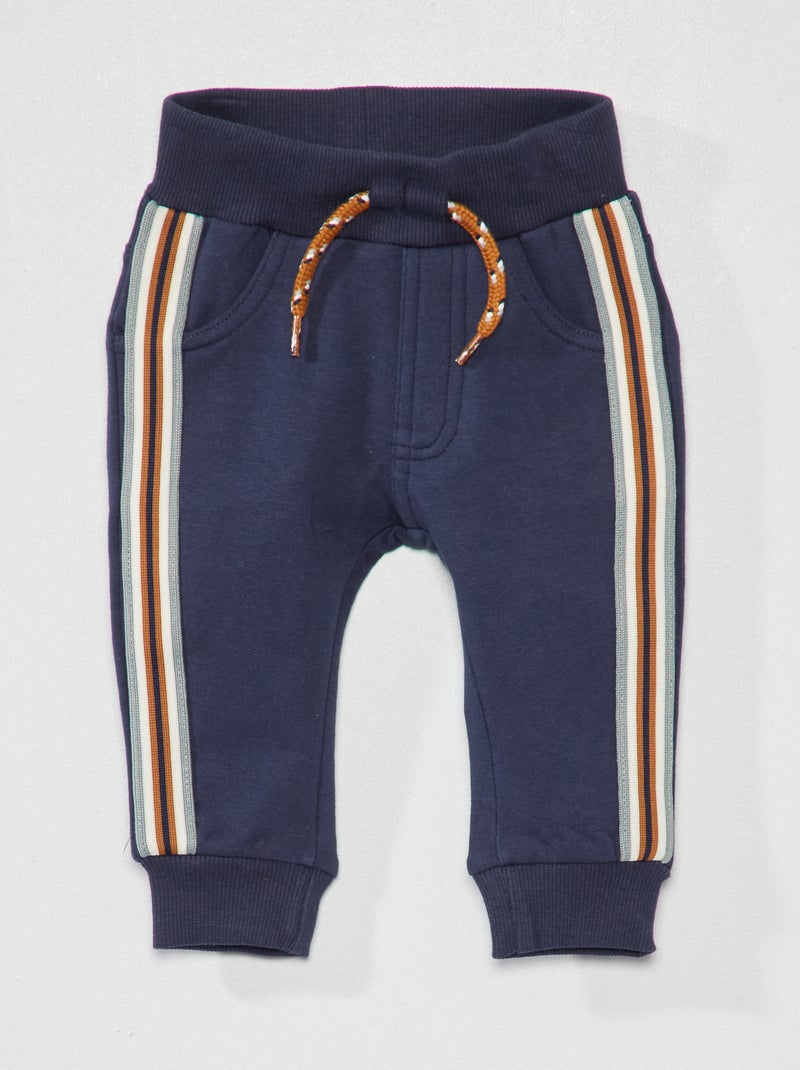 Pantaloni joggers in tessuto felpato BLU - Kiabi