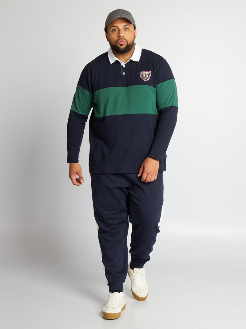 Pantaloni joggers in tessuto felpato BLU - Kiabi