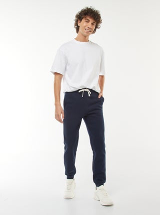 Pantaloni joggers in tessuto felpato caldo