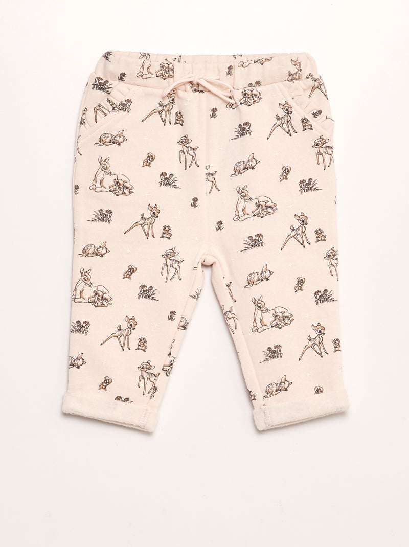 Pantaloni joggers in tessuto felpato 'Disney' ROSA - Kiabi