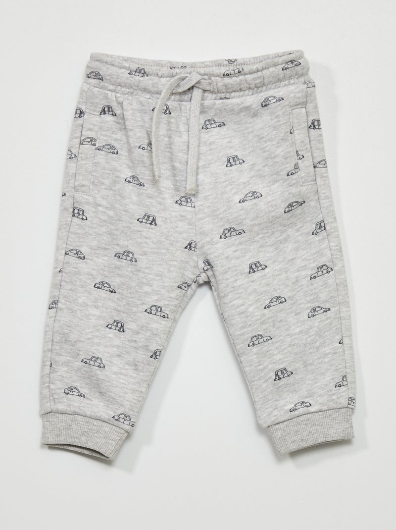 Pantaloni joggers in tessuto felpato GRIGIO - Kiabi
