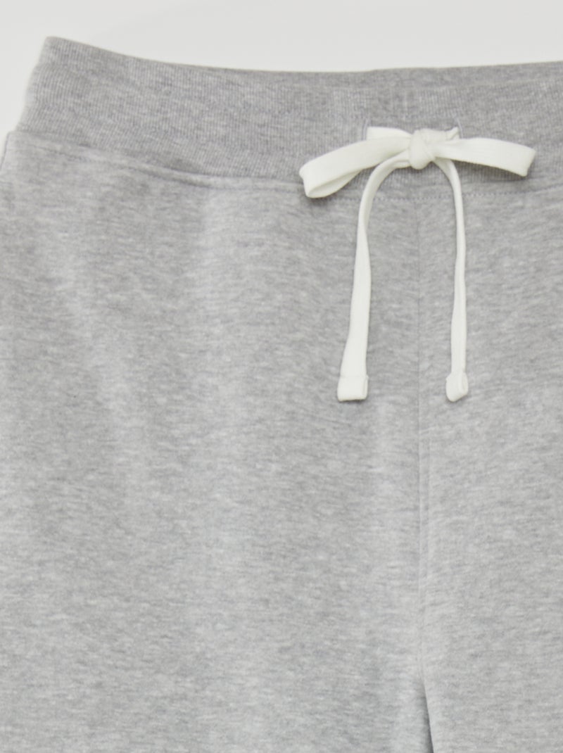 Pantaloni joggers in tessuto felpato GRIGIO - Kiabi