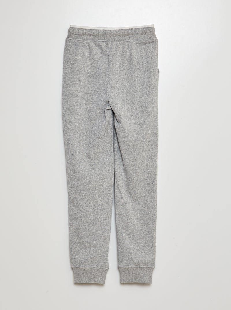 Pantaloni joggers in tessuto felpato GRIGIO - Kiabi