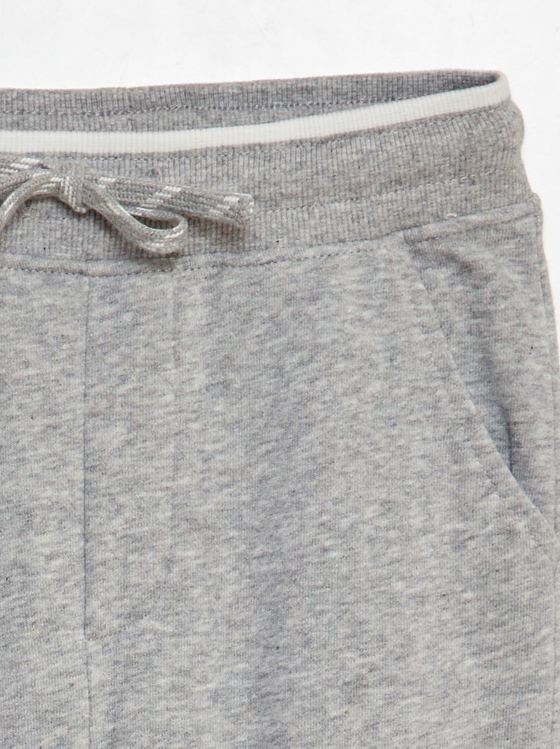 Pantaloni joggers in tessuto felpato GRIGIO - Kiabi