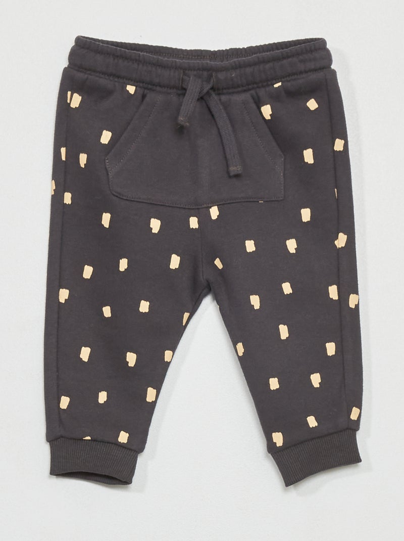 Pantaloni joggers in tessuto felpato GRIGIO - Kiabi