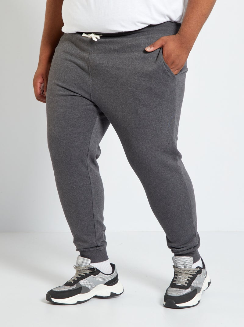 Pantaloni joggers in tessuto felpato GRIGIO - Kiabi