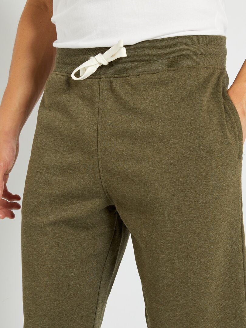 Pantaloni joggers in tessuto felpato KAKI - Kiabi