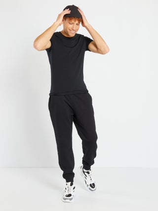 Pantaloni joggers in tessuto felpato