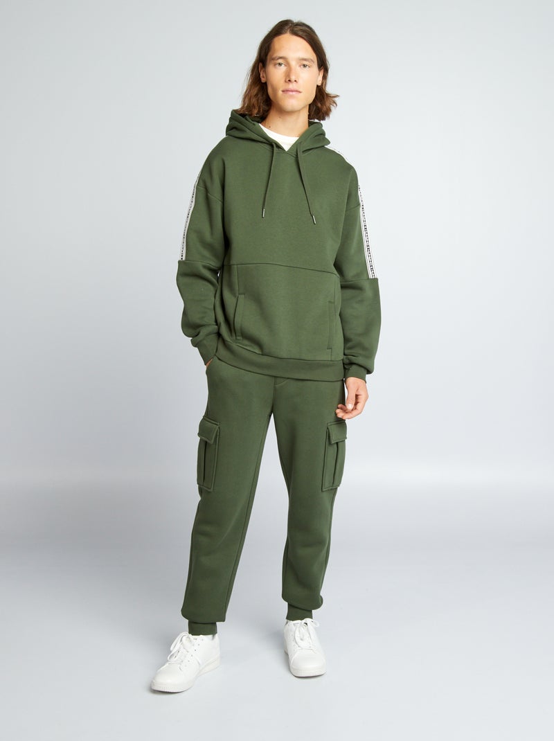 Pantaloni joggers in tessuto felpato VERDE - Kiabi