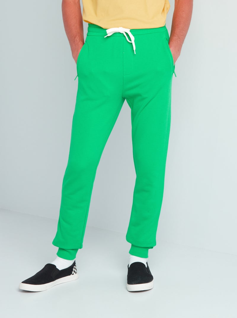 Pantaloni joggers in tessuto felpato VERDE - Kiabi
