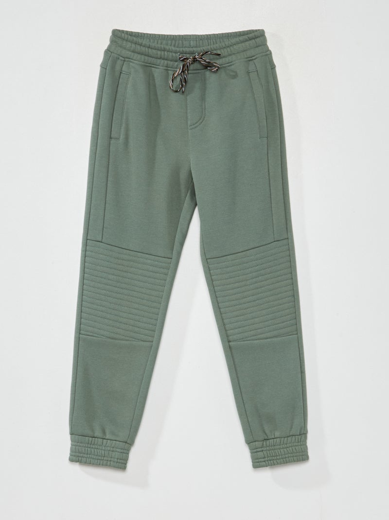 Pantaloni joggers in tessuto felpato VERDE - Kiabi