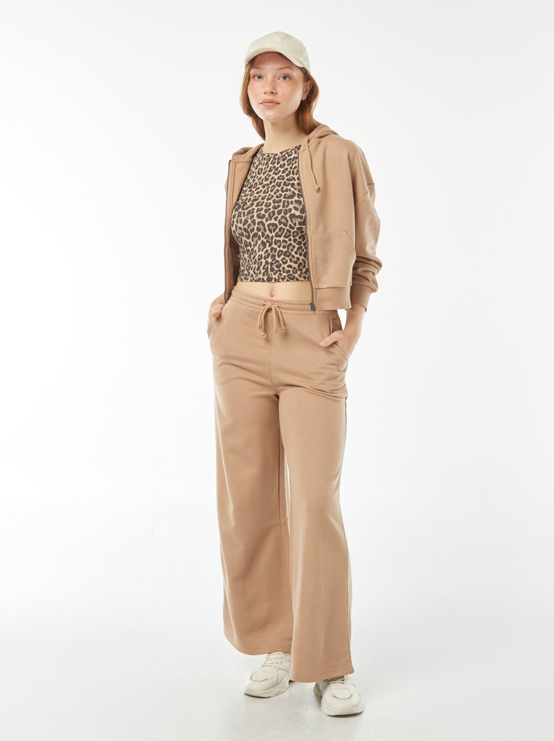 Pantaloni joggers larghi Beige - Kiabi