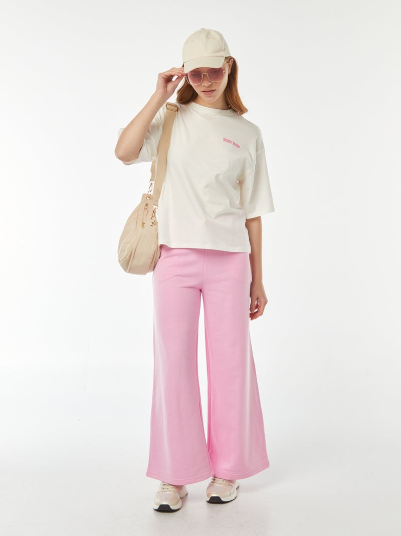 Pantaloni joggers larghi Rosa - Kiabi