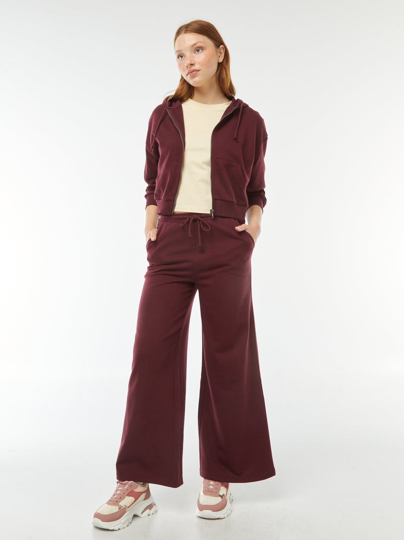 Pantaloni joggers larghi rosso - Kiabi