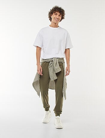 Pantaloni joggers leggeri tinta unita